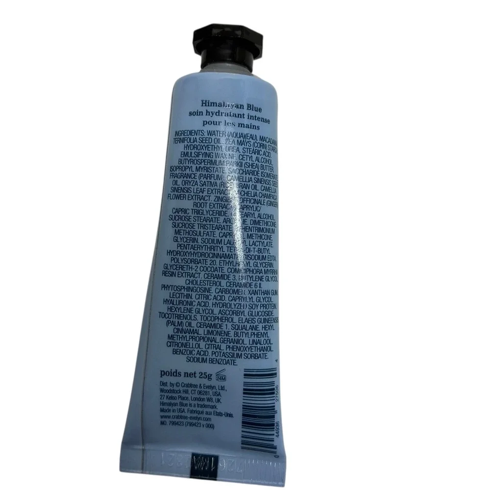 Crabtree & Evelyn Himalayan Blue Ultra Moisturising Hand Therapy 0.9 Oz 25g Tube